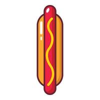 Hot-Dog-Symbol, Cartoon-Stil vektor