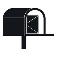 brevlåda ikon, enkel stil vektor