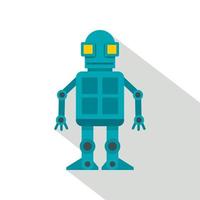 android robot ikon, platt stil vektor