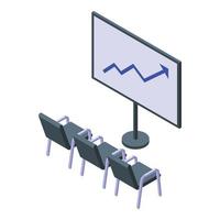 Seminarstunde Symbol isometrischer Vektor. Vortragsmotivation vektor