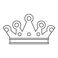 Königskronensymbol, Umrissstil vektor
