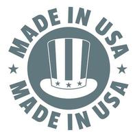 made in usa zylinderlogo, einfacher stil vektor