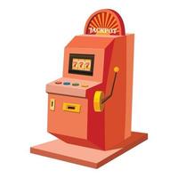 Spielautomaten-Symbol, Cartoon-Stil vektor
