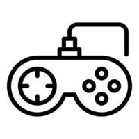 Joystick-Symbol Umrissvektor. sportliches Spiel vektor