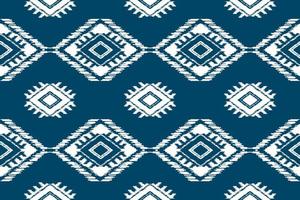 ethnisches ikat-nahtloses muster im stammes-. amerikanischer, mexikanischer Stil. Aztekischer geometrischer Ornamentdruck. vektor