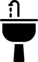 Waschbecken-Vektor-Icon-Design vektor