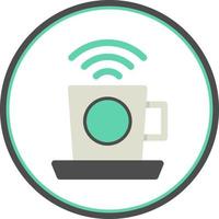 Kafé wiFi vektor ikon design