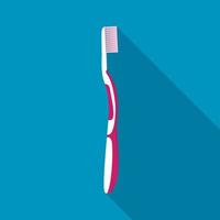 plast tandborste ikon, platt stil vektor