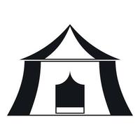 Wanderpavillon-Symbol, einfacher Stil vektor