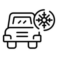 Symbol Umrissvektor für Auto-Frostschutzmittel. Motor Kühler vektor