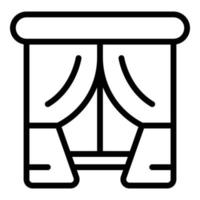 Umbau des Fenstersymbol-Umrissvektors. Wandgestaltung vektor