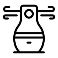 Symbol Umrissvektor für Luftreiniger. sauberer Filter vektor