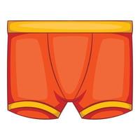 orange män boxare kalsonger ikon, tecknad serie stil vektor