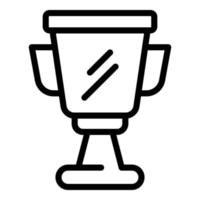 Sport-Cup-Symbol Umrissvektor. Fitnessgeräte vektor