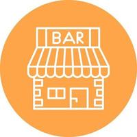 Bar-Shop kreatives Icon-Design vektor