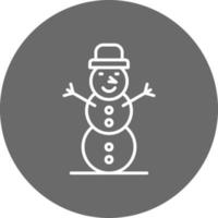 Schneemann kreatives Icon-Design vektor