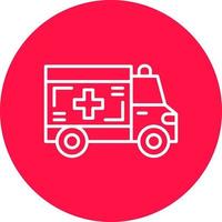 ambulans kreativ ikon design vektor