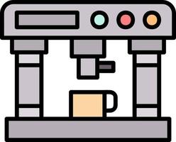 Kaffeemaschine kreatives Icon-Design vektor