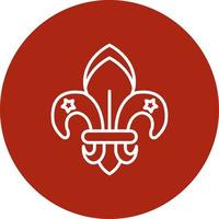 Fleur de Lis kreatives Icon-Design vektor