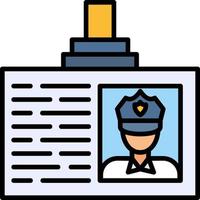 kreatives Icon-Design der Polizeikarte vektor