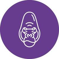 Gorilla kreatives Icon-Design vektor