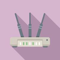 flacher Vektor des Computermodemsymbols. Wlan Router