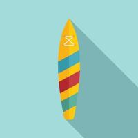 flacher Vektor des Sup-Board-Symbols. Surfständer