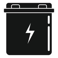 Batteriesymbol einfacher Vektor recyceln. volle Kraft