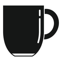 Büro-Becher-Symbol einfacher Vektor. heiße Teetasse vektor