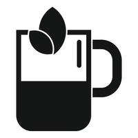 Tee-Symbol einfacher Vektor. Becher trinken vektor