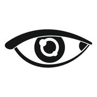 Augenform-Symbol einfacher Vektor. ansehen schauen vektor