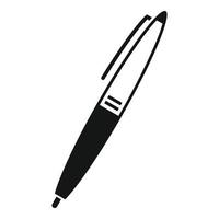 Büro-Stift-Symbol einfacher Vektor. Papiertext vektor