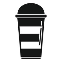 Kaffeetasse Symbol einfacher Vektor. Restaurant-Espresso vektor