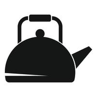 klassisk te vattenkokare ikon enkel vektor. friska mat vektor