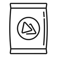 Snack-Bar-Pack-Icon-Umrissvektor. Müsli Energie vektor