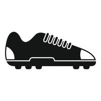 fotboll känga spikar ikon enkel vektor. fotboll sko vektor