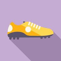 sport känga ikon platt vektor. fotboll sko vektor
