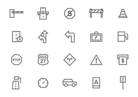 Gratis Toll och Traffic Sign Vectors