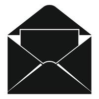Briefumschlag-E-Mail-Symbol einfacher Vektor. Newsletter öffnen vektor