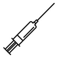 Tonsillitis-Injektionssymbol Umrissvektor. Entzündungskrankheit vektor