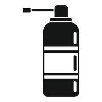 Tonsillitis-Spray-Symbol einfacher Vektor. Mandel Mund vektor