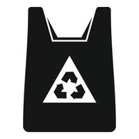 Eco Bag Symbol einfacher Vektor. Henkeltasche vektor