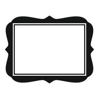Album-Frame-Symbol einfacher Vektor. Stil leer vektor