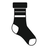 Socken Kleidung Symbol einfachen Vektor. Baumwollsocke vektor