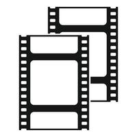 Negativfilm-Symbol einfacher Vektor. Streifenrahmen vektor