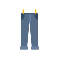 torktumlare jeans ikon platt isolerat vektor