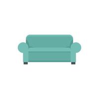 amning soffa ikon platt isolerat vektor