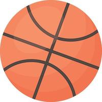 ein heller, mehrfarbiger Basketballball. ein klassischer orangefarbener Basketballball. ein Sportzubehör. Vektor-Illustration isoliert auf weißem Hintergrund vektor