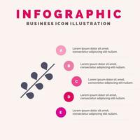 hänge påsk Semester vår fast ikon infographics 5 steg presentation bakgrund vektor