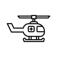 medicinsk helikopter ikon vektor